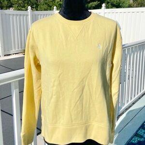 Polo Ralph Lauren Crewneck Sweatshirt in Banana Peel Yellow NWT Size XS